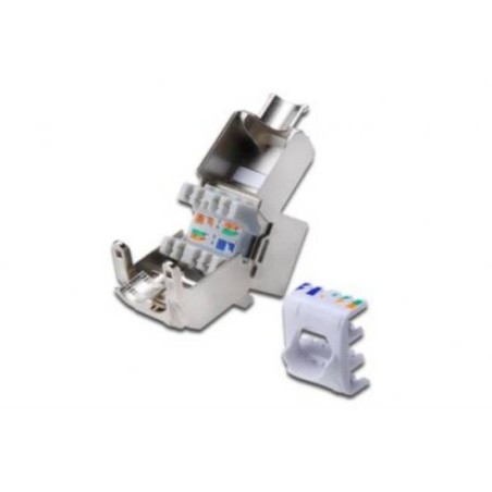 INSERTO JACK SCHERMATO RJ45 CAT 6A TOOLFREE