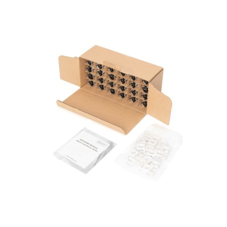 KIT 24 INSERTO JACK SCHERMATO RJ45 CATEGORIA 6A TOOLFREE