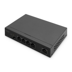 DIGITUS SWITCH 4 PORTE GIGABIT POE UNMANAGED, 1 UPLINK