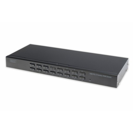 SWITCH KVM PER TASTIERA MOUSE USB/PS2 E VIDEO VGA CON 16 PC