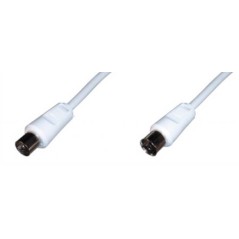 CAVO ANTENNA MASCHIO/FEMMINA MT 1,50 COLORE BIANCO