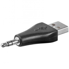 ADATTATORE USB A MASCHIO - CONNETTORE 3,5MM. MASCHIO