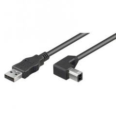 CAVO USB 2.0 CONNETTORE A - B 90 GRADI MT 2