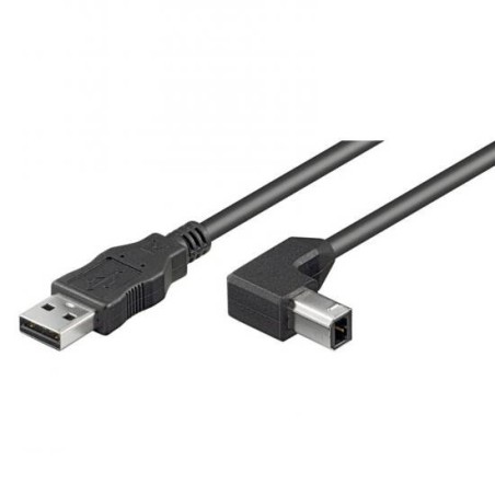 CAVO USB 2.0 CONNETTORE A - B 90 GRADI MT 2