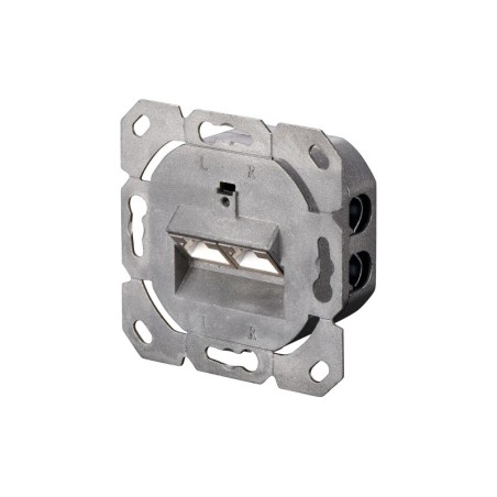 PRESA DOPPIA A INCASSO RJ 45 CATEGORIA 5E SCHERMATA STP CM 8 X 8 (DN-9001/B5-N)