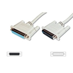 CAVO PER PROLUNGA (MODEM CABLE) VITI LUNGHE 25 POLI MASCHIO/FEMMINA MT.3