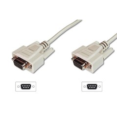 CAVO PROLUNGA 9 POLI (PER MODEM MOUSE ECC.) CUSTODIE PRESSOFUSE VITI LUNGHE CONNESSIONI DRITTE FEMMINA/FEMMINA MT.2