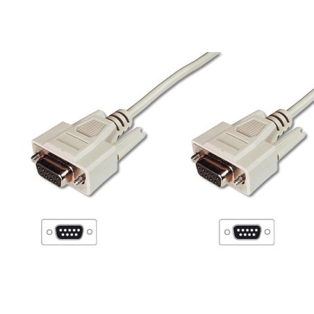 CAVO PROLUNGA 9 POLI (PER MODEM MOUSE ECC.) CUSTODIE PRESSOFUSE VITI LUNGHE CONNESSIONI DRITTE FEMMINA/FEMMINA MT.2