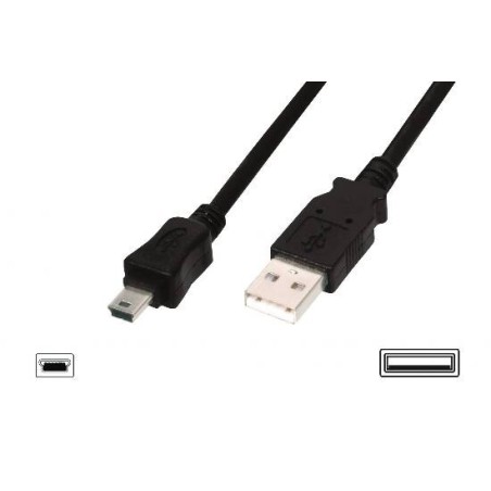 CAVO USB 2.0 MINI B 5 POLI MT.1,80
