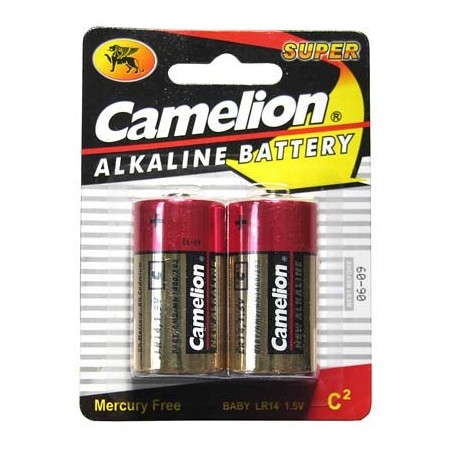 BATTERIE ALCALINE 1.5 VOLT LR14 MEZZATORCIA BLISTER 2 PZ.