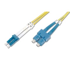 CAVO FIBRA OTTICA LC A SC MONOMODE DUPLEX 9/125 MT.3