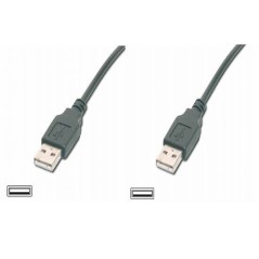 CAVO USB MT. 3 - CONNETTORI USB TIPO A MASCHIO/MASCHIO USB 2.0 COLORE NERO