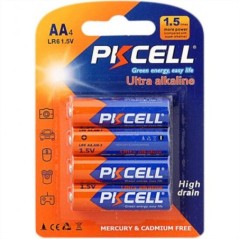 BATTERIE ULTRA ALCALINE AA LR6 STILO BLISTER 4 PEZZI