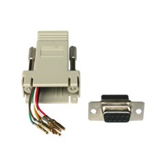 CONNETTORE MODULARE 9 POLI FEMMINA - 8 POLI RJ45