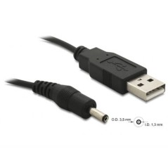 CAVO ALIMENTAZIONE USB CONNETTORE DC 3.5 X 1.35 MM. MT 1,50 DELOCK