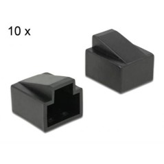 SET 10 CAPPUCCI DI PROTEZIONE ANTIPOLVERE PER CONNETTORI RJ45 DELOCK