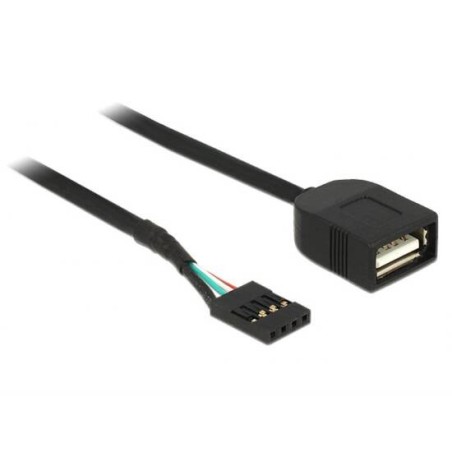 CAVO ADATTATORE USB 2.0 FEMMINA - PIN 4 POLI CM 40