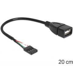 CAVO USB 2.0 CONNETTORE FEMMINA - 4 PIN PER PIASTRA MADRE CM. 20