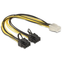 CAVO ALIMENTAZIONE PCI EXPRESS 6 POLI - 2 X 8 POLI MASCHIO