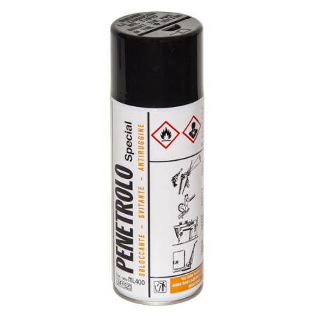 SPRAY OLIO LUBRIFICANTE PER PARTI MECCANICHE ED ELETTROMECCANICHE PENETROLO CONF.400 ML.