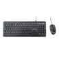 YASHI TASTIERA E MOUSE USB KIT, SOFT, NERO, ITA