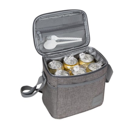 BORSA TERMICA 5,5 LT COLORE GRIGIO CON TRACOLLA DA TRASPORTO