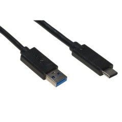 CAVO USB 3.0 A MASCHIO - USB-C PER RICARICA E SCAMBIO DATI IN RAME MT 1