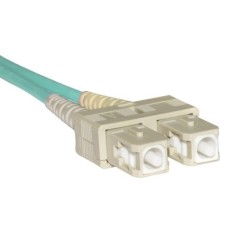 CAVO FIBRA OTTICA LC A SC MULTIMODE DUPLEX OM3 50/125 MT.5