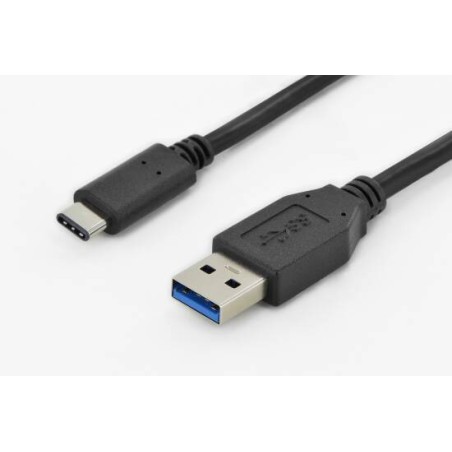 CAVO USB 2.0 CONNETTORI USB A - TIPO C MASCHIO/MASCHIO MT 1,80 DIGITUS