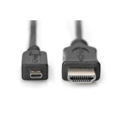 CAVO HDMI HIGH SPEED WITH ETHERNET CONNETTORI MICRO HDMI D MASCHIO/ HDMI A MASCHIO MT. 2