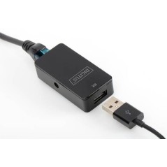 ESTENSORE DI LINEA USB 2.0 FINO A 50 MT. TRAMITE CAVO RETE CAT 5E CON ALIMENTATORE