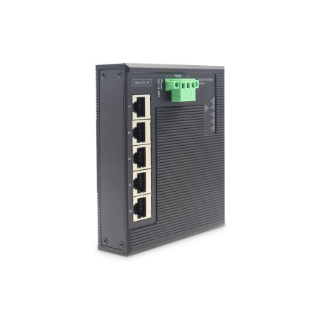 SWITCH 5-PORTE GIGABIT FLAT DIN RAIL INDUSTRIALE