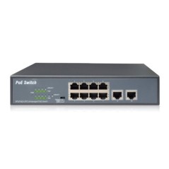 SWITCH 8 PORTE FAST ETHERNET POE 120 WATT CON 2 PORTE UPLINK