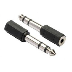 ADATTATORE AUDIO STEREO CONNETTORI 6,3MM MASCHIO A 3,5MM FEMMINA