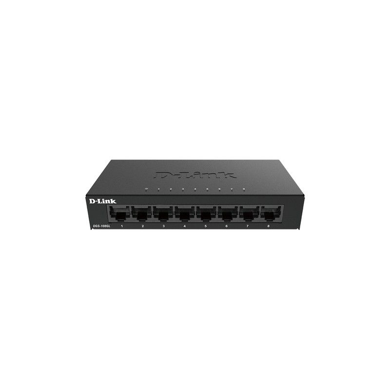 D-LINK SWITCH 8 PORTE GIGABIT ETHERNET METAL HOUSING UNMANAGED SWITCH