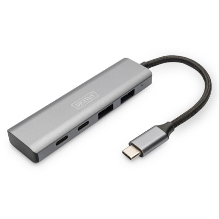 HUB USB-C 4 PORTE, 2X USB A + 2X USB-C