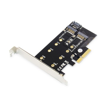 SCHEDA ADD-ON M.2 NGFF/NVME SSD PCIEXPRESS SUPPORTA CHIAVI B, M E B+M, DIMENSIONI 80, 60, 42 E 30 MM