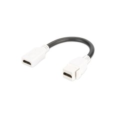 MODULO KEYSTONE HDMI FEMMINA/FEMMINA CON CAVO 12 CM PER PLACCHE A MURO O PANNELLI PATCH DIGITUS