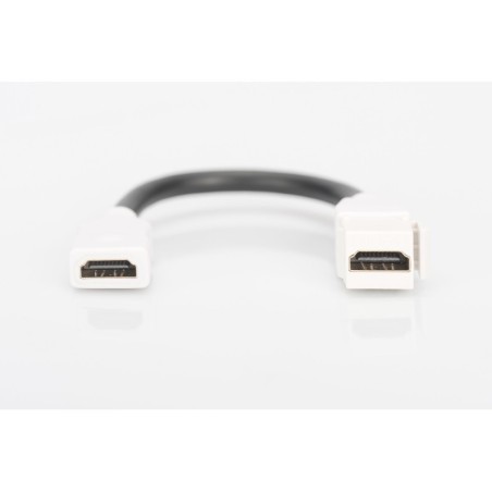 MODULO KEYSTONE HDMI FEMMINA/FEMMINA CON CAVO 12 CM PER PLACCHE A MURO O PANNELLI PATCH DIGITUS