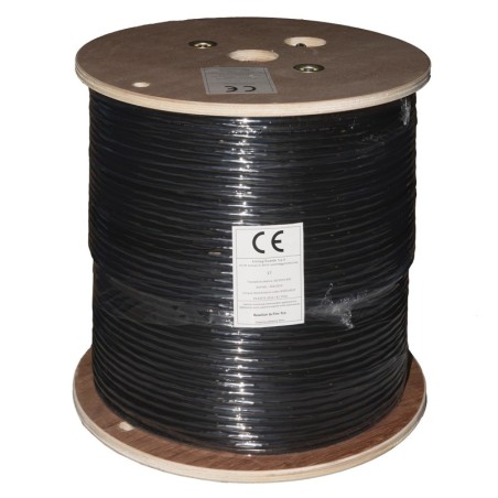 CAVO SOLIDO U/UTP PER RETI CATEGORIA 6 AWG24 IN RAME PER ESTERNO GUAINA PE MATASSA 305 MT