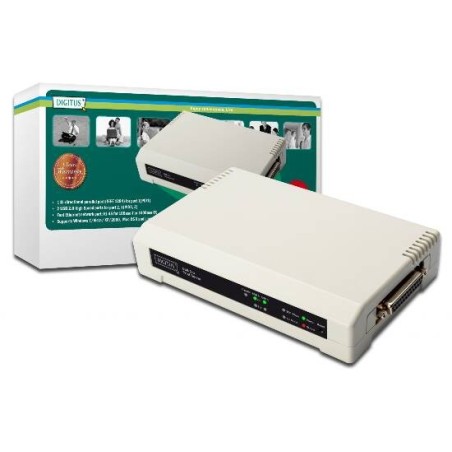 PRINT SERVER 10/100 MBIT CON 2 PORTE USB E 1 PORTA 25 POLI PARALLELA