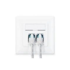 DIGITUS PRESA DI RETE CAT 6A EA, COMPATIBILE CON VARI DESIGN, SCHERMATA, A INCASSO