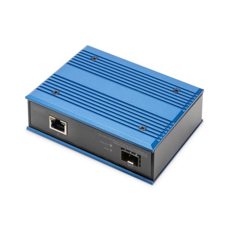 DIGITUS 10/100/1000BASE-TX (POE) A 1000BASE-FX MEDIA CONVERTER INDUSTRIALE