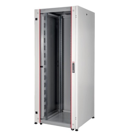 ARMADIO RACK PER RETI 19" 26U (A)1291, (L)600, (P)600 COLORE GRIGIO PORTA VETRO SERIE EAVI