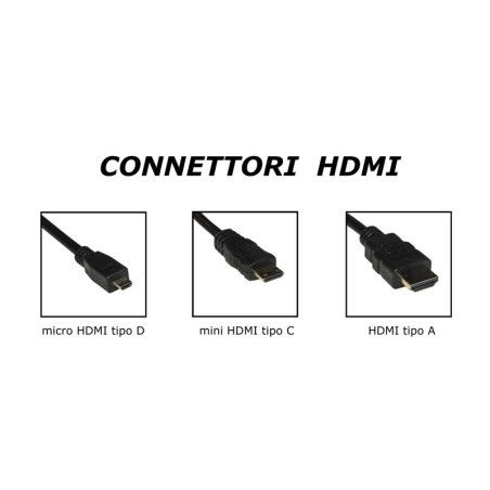 ADATTATORE HDMI ® MASCHIO - MICRO CONNETTORE HDMI "D" FEMMINA