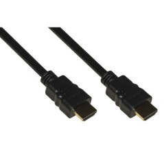 CAVO HDMI ® 4KX2K PER PC, NOTEBOOK, HDTV, ECC CONTATTI DORATI MT 0,5 COLORE NERO