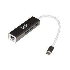 HUB USB-C ® CON 3 PORTE USB 3.0 + GIGABIT