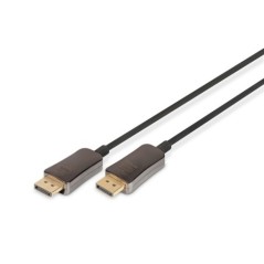 DIGITUS CAVO IN FIBRA OTTICA IBRIDO DISPLAYPORT  AOC, UHD 8K, 15 M