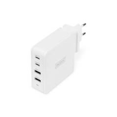 DIGITUS ADATTATORE DI RICARICA UNIVERSALE USB A 4 PORTE, USB-C  / USB A, 100 W