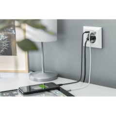 DIGITUS PRESA DI SICUREZZA DA INCASSO CON 1 USB TYPE-C , 1 USB A